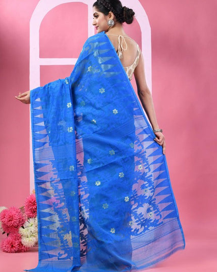 DESH BIDESH Paisley Handloom Jamdani Saree