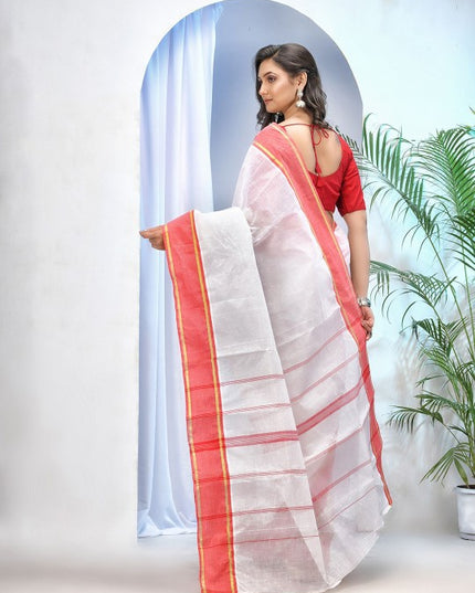 DESH BIDESH Pure Cotton Taant Saree