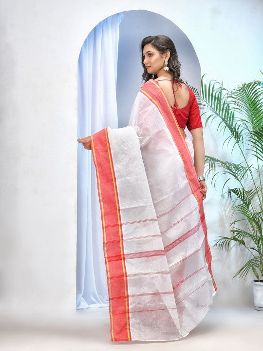 DESH BIDESH Pure Cotton Taant Saree