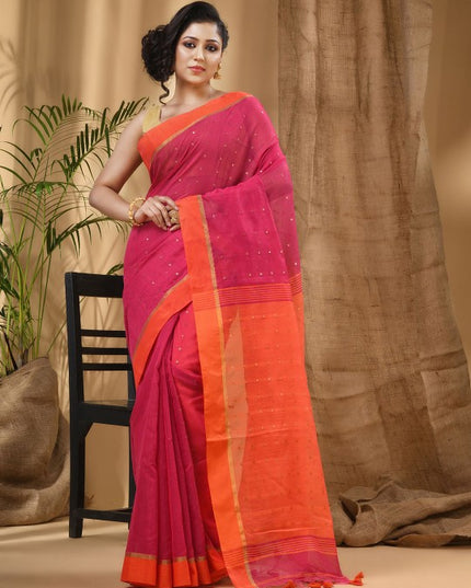 DESH BIDESH Woven Design Taant Saree