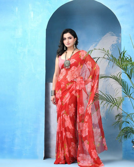 DESH BIDESH Floral Printed Saree