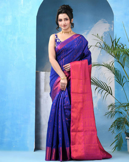 DESH BIDESH Woven Design Zari Kanjeevaram Saree
