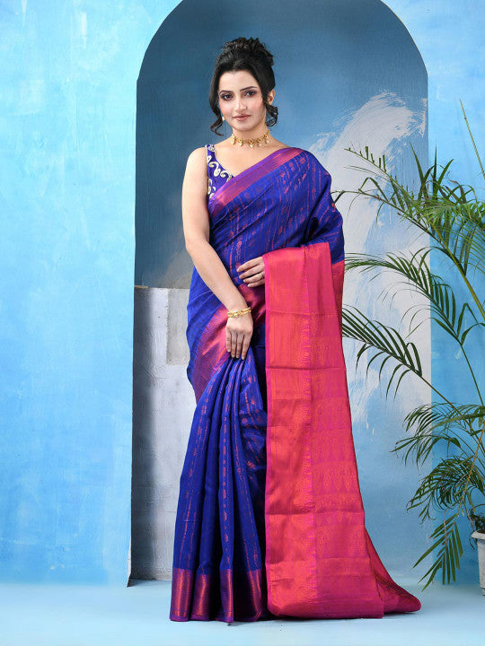 DESH BIDESH Woven Design Zari Kanjeevaram Saree