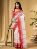 DESH BIDESH Elegant Polka Dots Woven Design Saree for Women