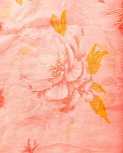 DESH BIDESH Floral Printed Bandhani Saree