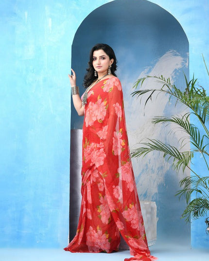 DESH BIDESH Floral Printed Saree