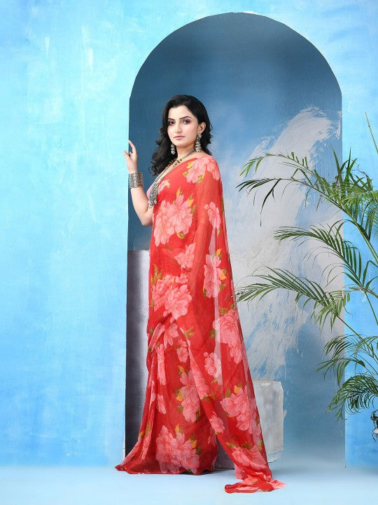 DESH BIDESH Floral Printed Saree