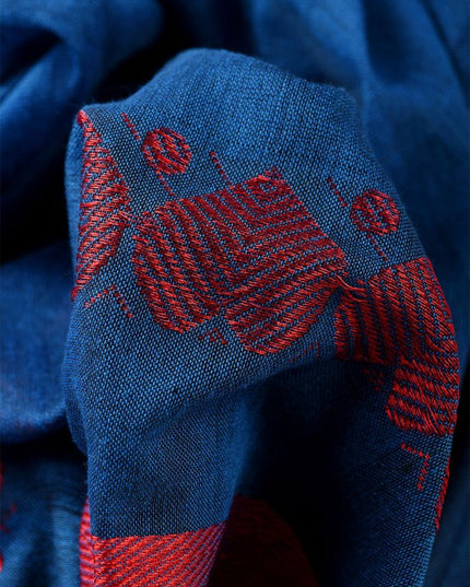 DESH BIDESH Woven Design Pure Cotton Handloom Taant Saree