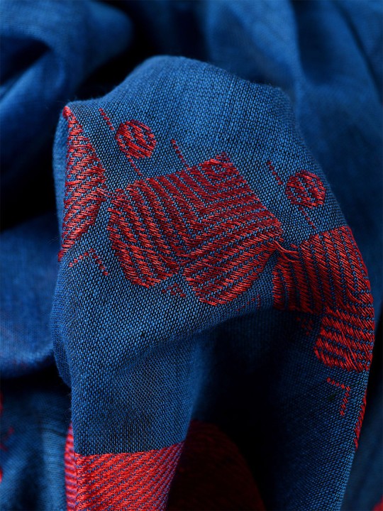 DESH BIDESH Woven Design Pure Cotton Handloom Taant Saree