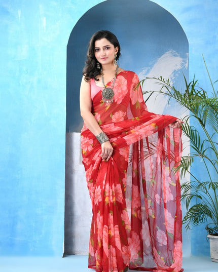 DESH BIDESH Floral Printed Saree