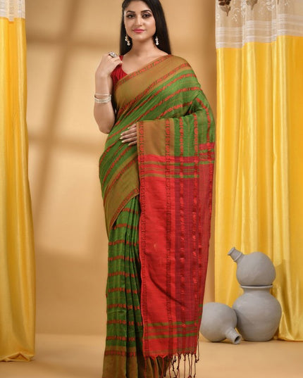 DESH BIDESH Ethnic Motifs Pure Cotton Saree