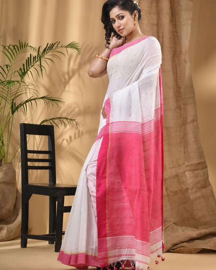 DESH BIDESH Ethnic Motifs Taant Saree