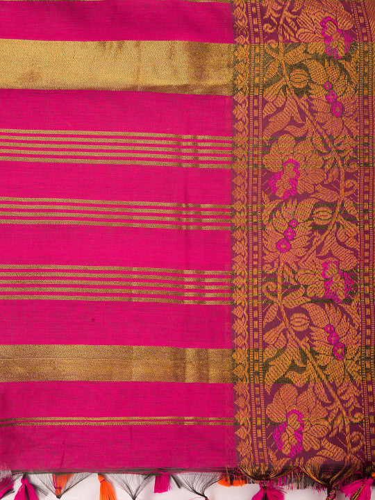 DESH BIDESH Woven Design Zari Kanjeevaram Saree