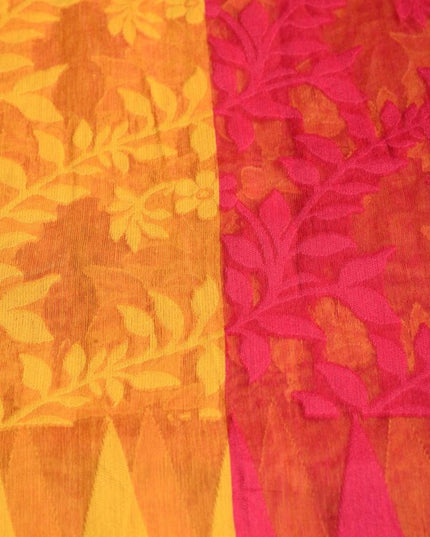 DESH BIDESH Woven Design Pure Cotton Taant Saree