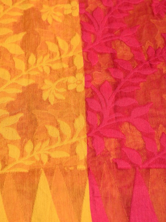 DESH BIDESH Woven Design Pure Cotton Taant Saree