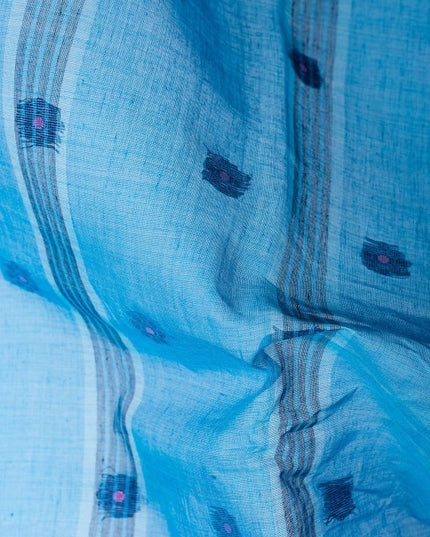 DESH BIDESH Ethnic Motifs Printed Pure Cotton Taant Saree