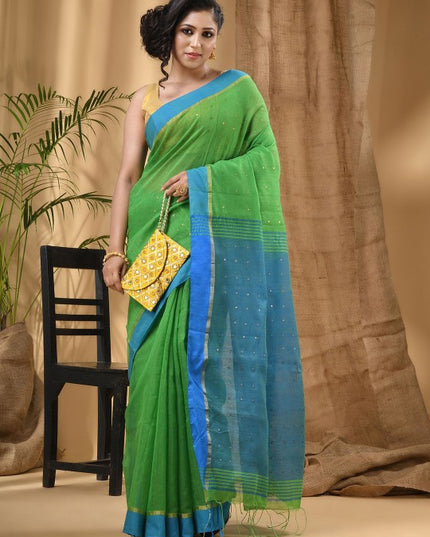 DESH BIDESH Woven Design Taant Saree