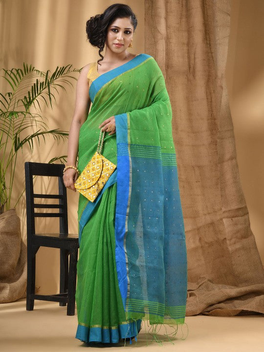 DESH BIDESH Woven Design Taant Saree