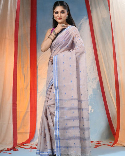 DESH BIDESH Pure Cotton Woven Design Saree for Women