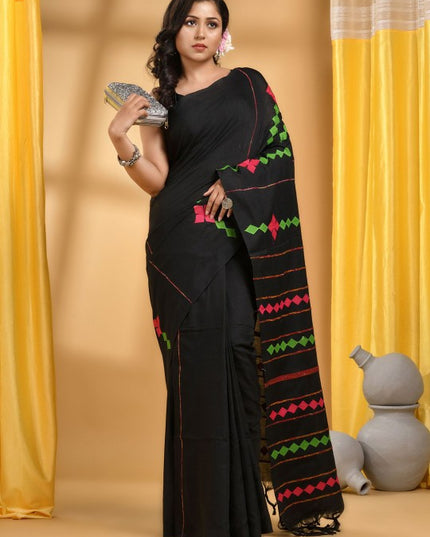 DESH BIDESH Patchwork Pure Cotton Saree