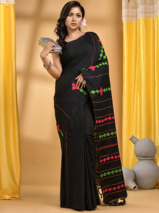DESH BIDESH Patchwork Pure Cotton Saree
