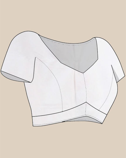 DESH BIDESH Pure Cotton Handloom Saree: Exquisite Handcrafted White and Red Cotton Saree