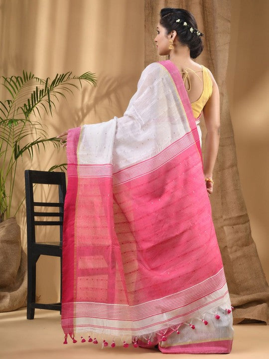 DESH BIDESH Ethnic Motifs Taant Saree
