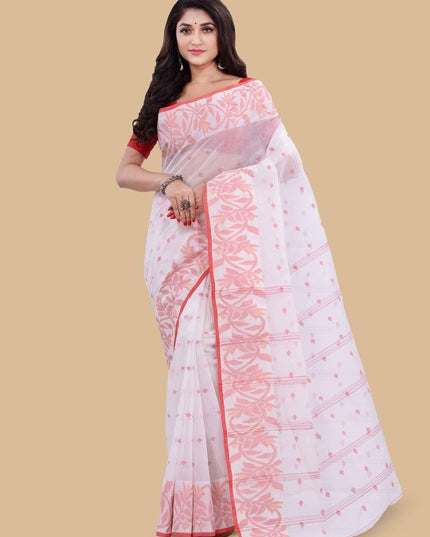 DESH BIDESH Floral Zari Pure Cotton Saree