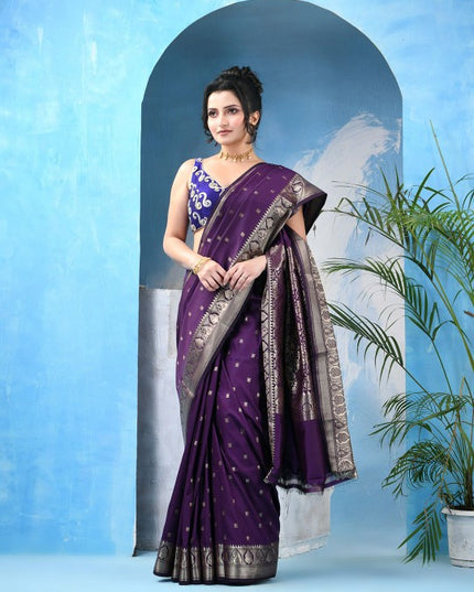 DESH BIDESH Woven Design Zari Kanjeevaram Saree