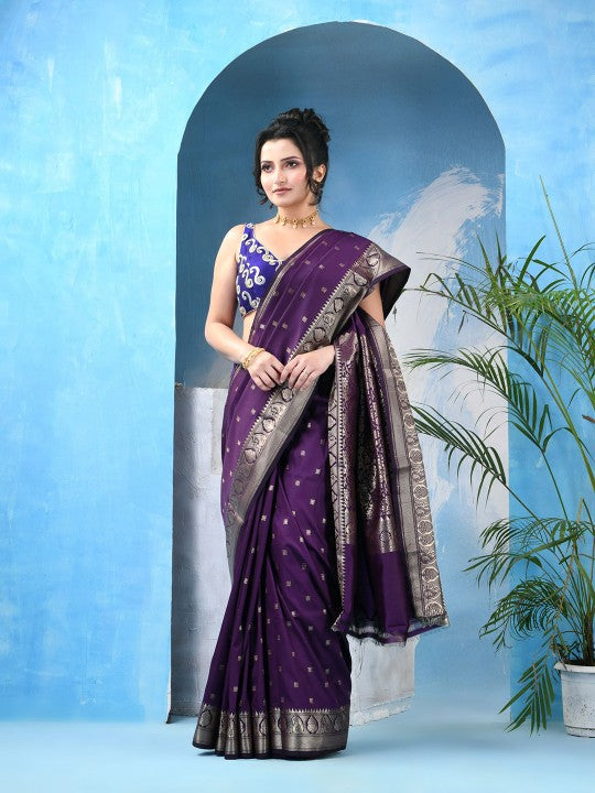 DESH BIDESH Woven Design Zari Kanjeevaram Saree