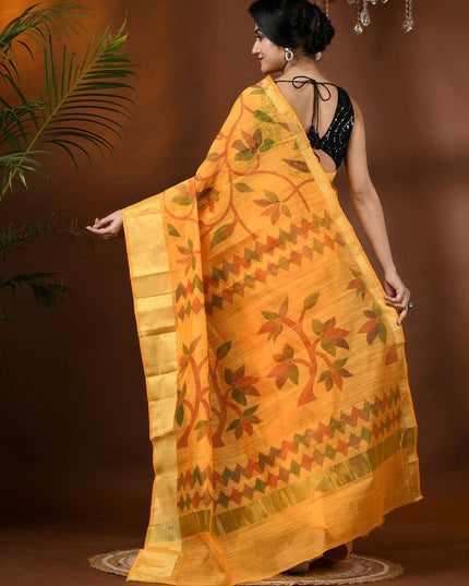 DESH BIDESH Floral Woven Design Saree