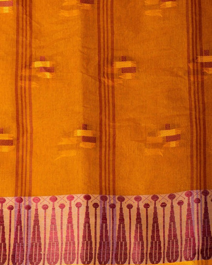 DESH BIDESH Woven Design Pure Cotton Taant Saree