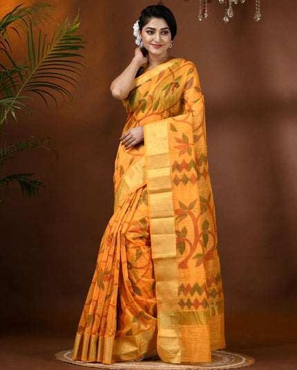 DESH BIDESH Floral Woven Design Saree