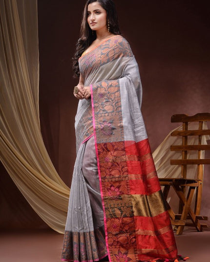 DESH BIDESH Woven Design Zari Saree