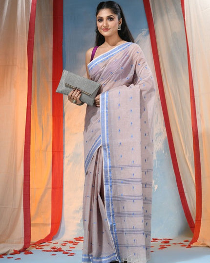 DESH BIDESH Pure Cotton Woven Design Saree for Women