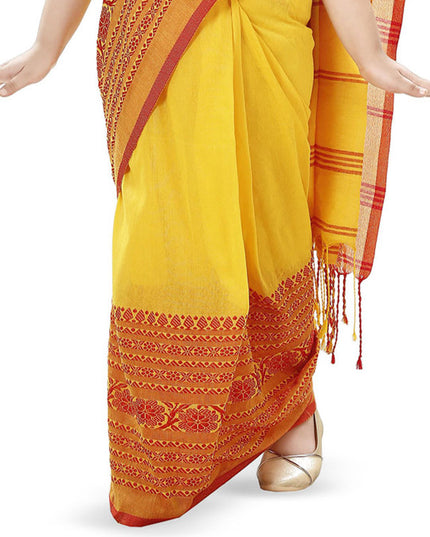 DESH BIDESH Woven Design Pure Cotton Khadi Sarees