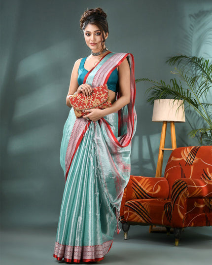 DESH BIDESH Woven Design Silk Cotton Bandhani Saree