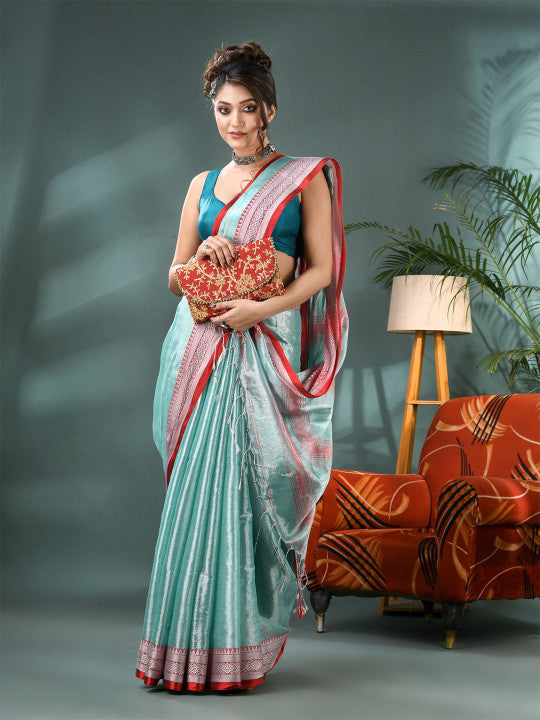 DESH BIDESH Woven Design Silk Cotton Bandhani Saree