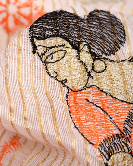 DESH BIDESH Woven Design Zari Pure Cotton Khadi Saree