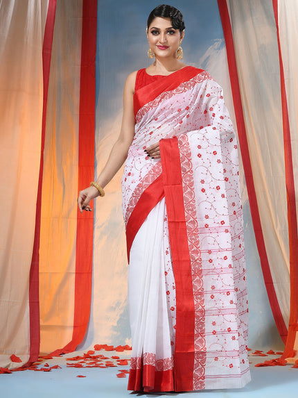 DESH BIDESH Exquisite Woven Pure Cotton Saree: Timeless Elegance with Authentic Craftsmanship