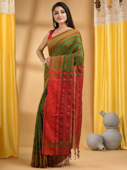 DESH BIDESH Ethnic Motifs Pure Cotton Saree