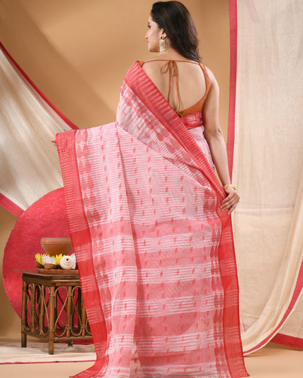 DESH BIDESH Women Pure Cotton Woven Design Taant Saree