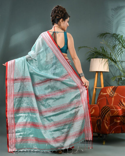 DESH BIDESH Woven Design Silk Cotton Bandhani Saree