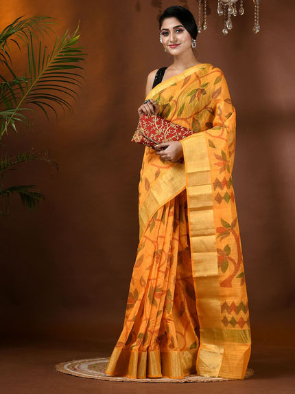 DESH BIDESH Floral Woven Design Saree