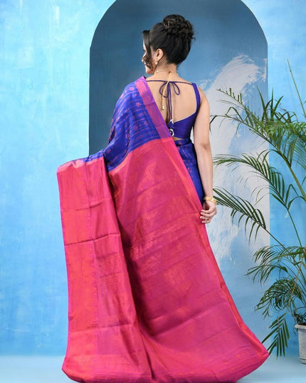 DESH BIDESH Woven Design Zari Kanjeevaram Saree