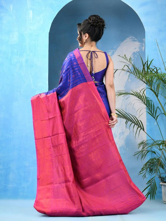 DESH BIDESH Woven Design Zari Kanjeevaram Saree