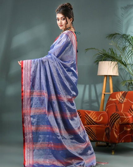 DESH BIDESH Woven Design Border Bandhani Saree