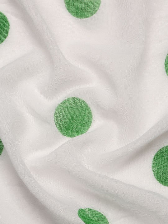 DESH BIDESH Polka Dot Pure Cotton Taant Saree