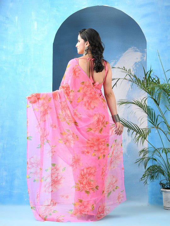 DESH BIDESH Floral Printed Saree