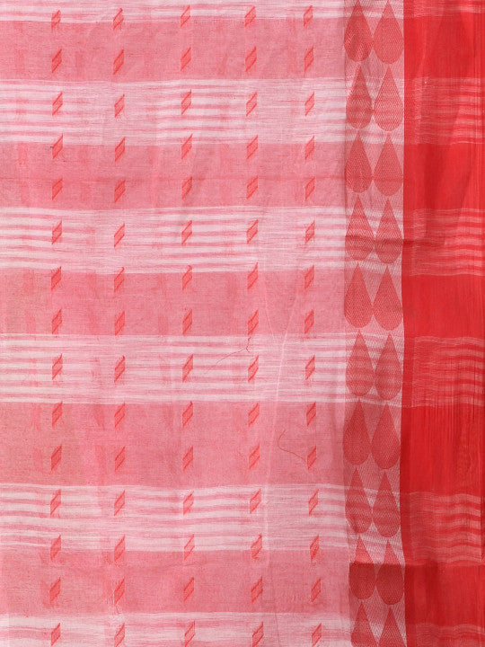 DESH BIDESH Women Pure Cotton Woven Design Taant Saree